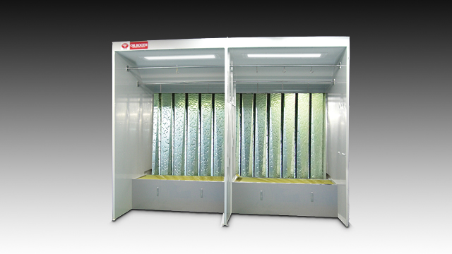 Coating booth with partition for manual   TB36-23BS OIL BOOTH
